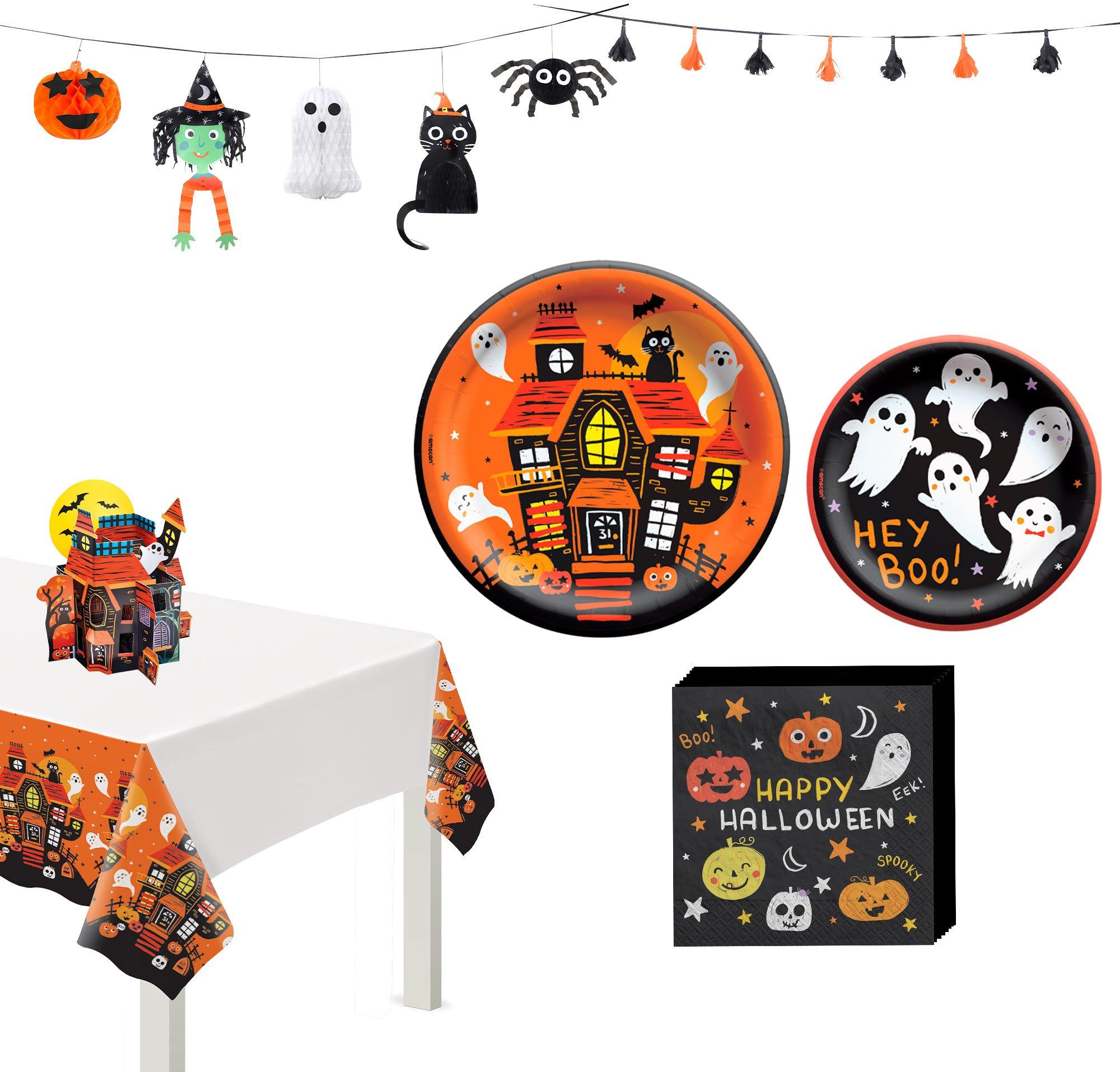 Spooky Friends Halloween Party Supplies Pack for 50 Guests